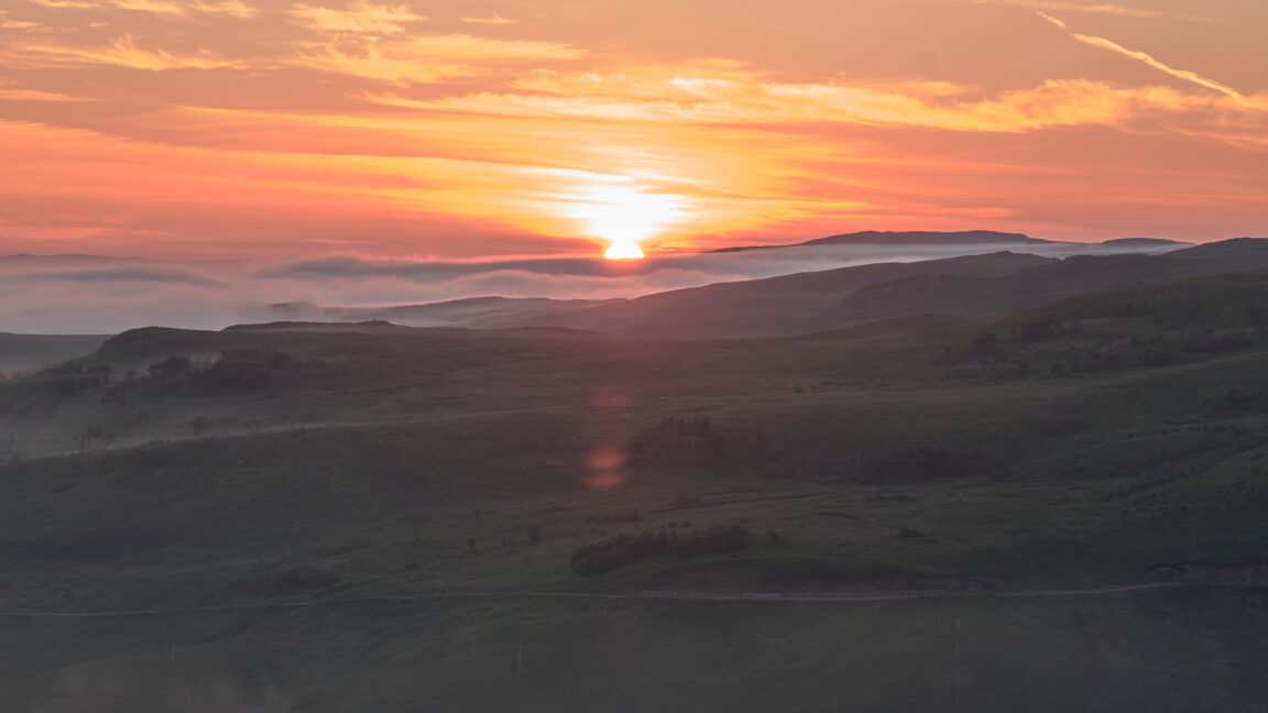 End of Day in the beautiful scottish mountains